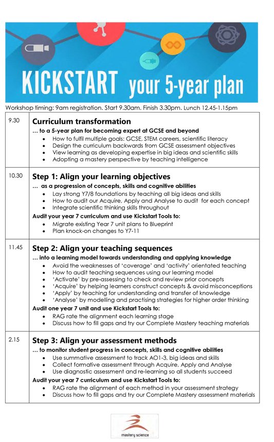 Build an outstanding curriculum workshop
