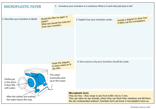 Ditch microplastics: Thinking Classroom version