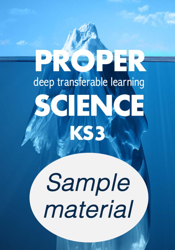 Proper Science KS3 Sample material