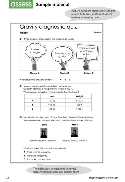 Year 7 Assess Diagnostic Quizzes