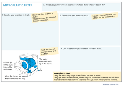 Ditch microplastics: Thinking Classroom version